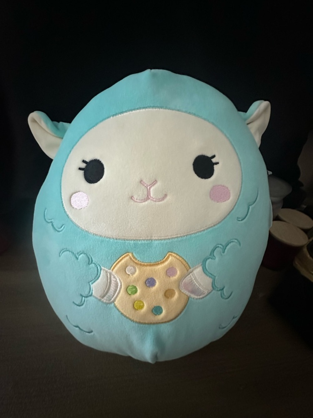 Squishmallows Aqua and Cream Jacob Lamb Plush